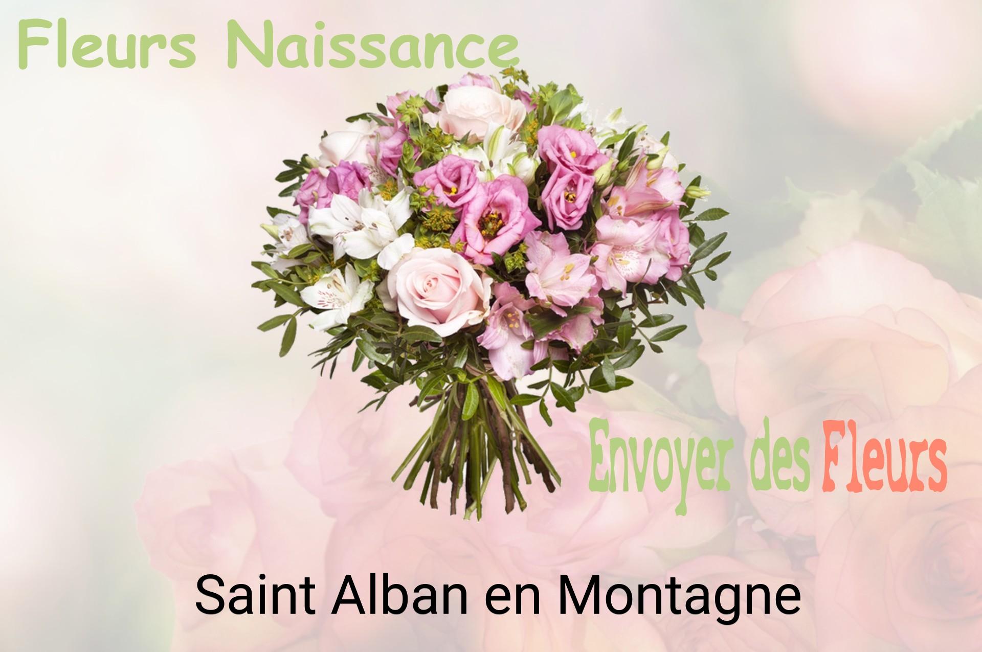 Bouquet de fleurs de naissance livré à Saint-Alban-en-Montagne